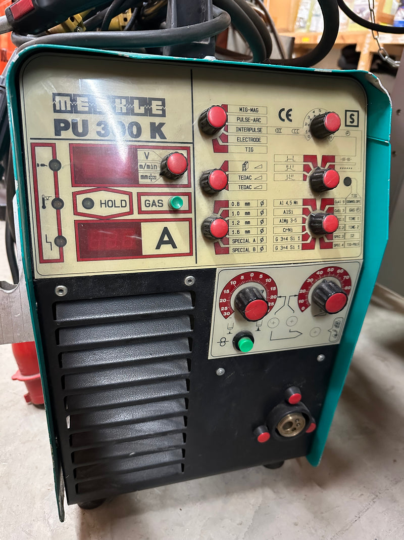 Used MERKLE PU300K 300A Pulsed MIG Air Cooled Compact 400v  [6717]