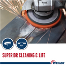 WEILER 434088 Strip And Clean Fibre Backed 115mm Dia Disc Cleaner X/C Grit  [92181]