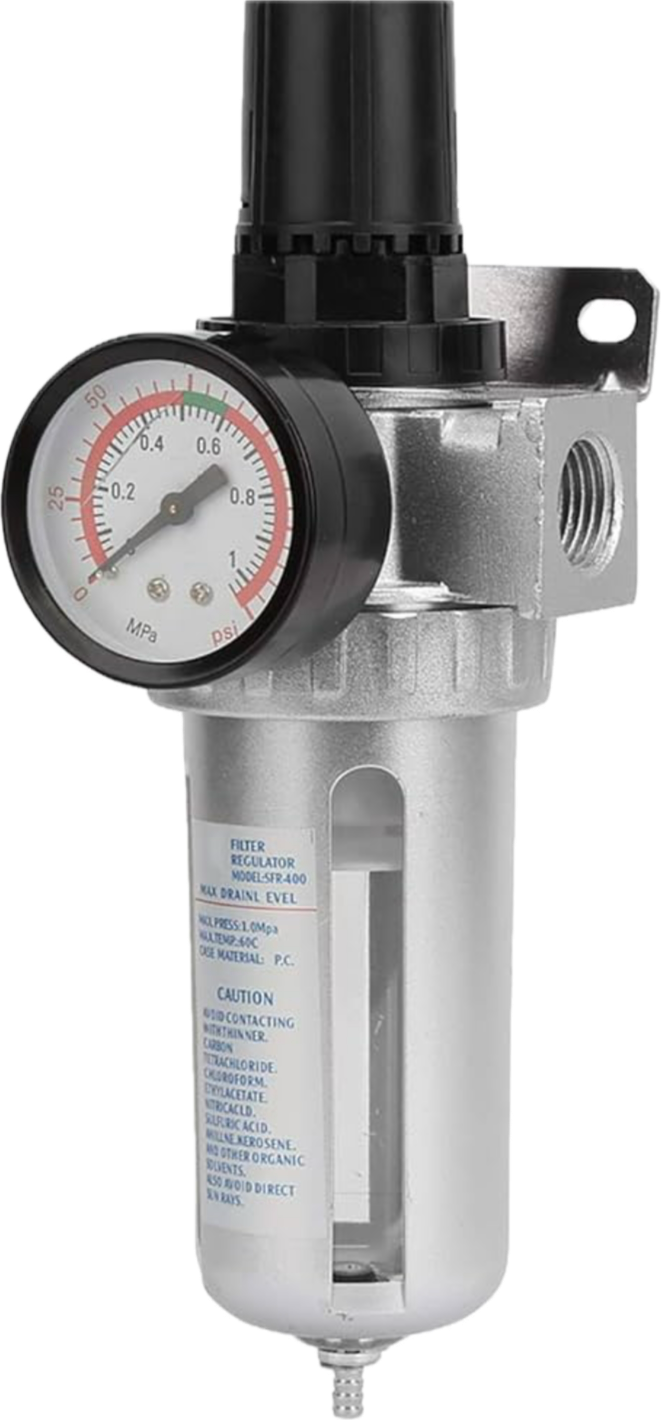 SWP AFR80-14 Air Pressure Regulator With Water Trap Pressure Gauge