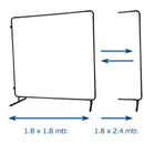 WELDAS Welding Curtain Frame Only 1.8 x 1.8-2.4 Mtr without Screen [9693]