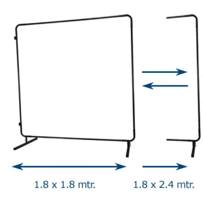 WELDAS Welding Curtain Frame Only 1.8 x 1.8-2.4 Mtr without Screen [9693]