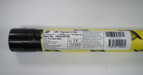 ESAB 163012R150 Stainless Steel TIG Wire 316L 1.2mm (5Kg=Pkt) [0802]