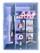 Weldcraft Style AK-17/18/26 Stubby Style 20 Std TIG Torch Accessory Kit In Case [3302]