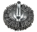 KLINGSPOR BRS 600 P 6mm Shaft Mounted Bristle Brush Wheel 70mm x 12mm Dia P120 Polymide SiC (358367) [21711]