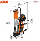 FEIN 71700461000 AKBU35PMQW Magnetic Broach Drill Machine Cordless  [9507]