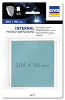 GYS 043596 Inner Cover Lens Clear Polycarbonate 104 x 96mm (Pkt 5) (427071) [0637]