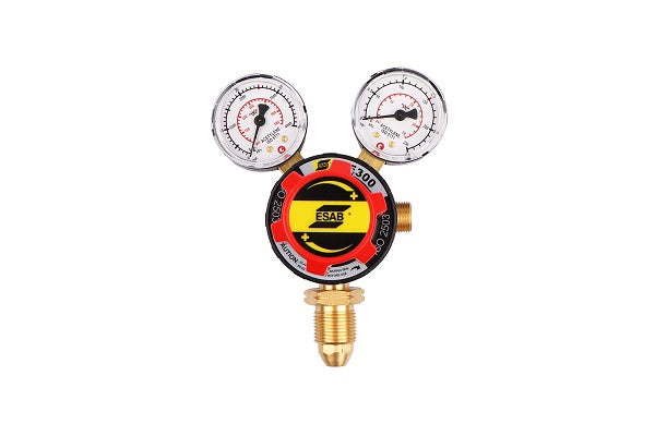 ESAB FS0700017211 S/S Gas Regulator Acetylene 1.5 Bar B/ Entry Twin Gauge [6242]