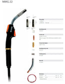 Kemppi GC223GMM3 MMG-22 MIG Welding Torch To Fit MinarcMig [6901]