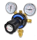 Regulator Single Stage 4 Bar Oxygen Vertical Entry Twin Gauge [1227]