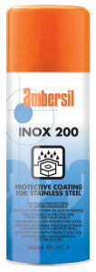 Ambersil 1030541 Stainless Steel Inox 200 Spray Bright Finish Aerosol 400ml