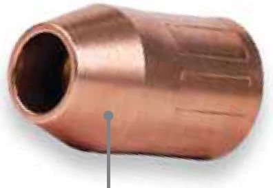 ESAB Tweco 12201200 Fusion Velocity 1 Nozzle 13mm Fixed Flush Copper VNS50F