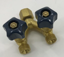 Double Outlet Y Valve Oxygen/Argon/Nitrogen Right Hand [12941]
