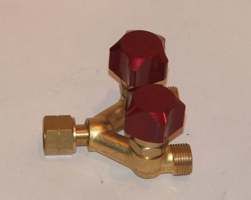 Double Outlet Y Valve Fuel Left Hand