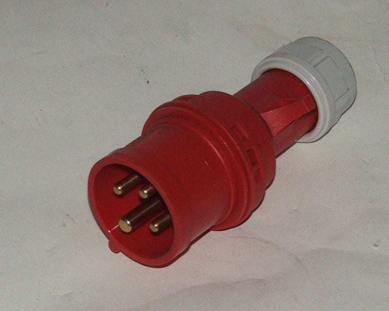 Plug 415V 4 Pin 32A Red Gw415/32/4P