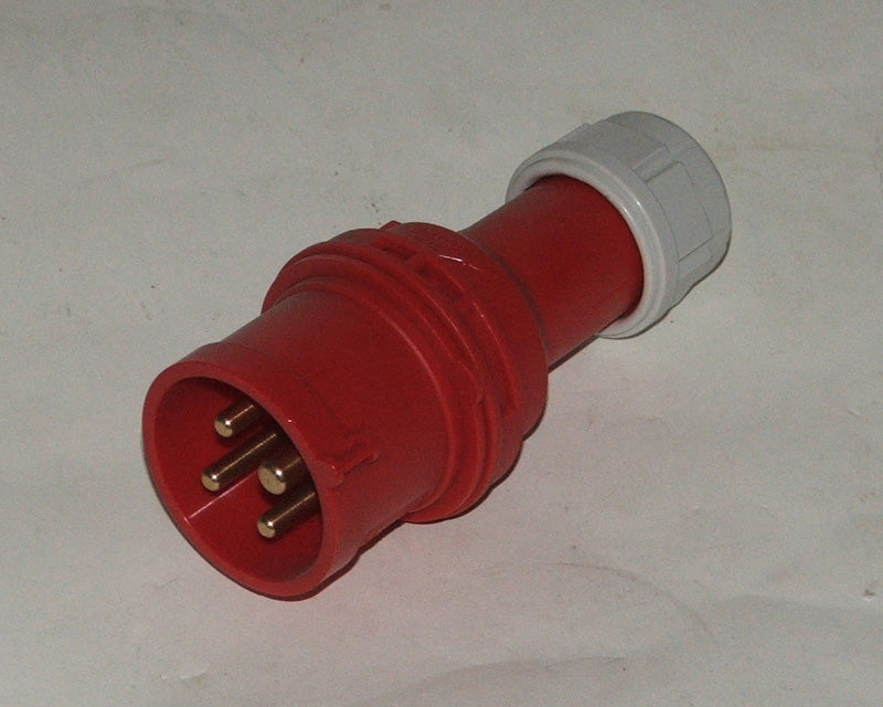 Plug 415V 4 Pin 16A Red Gw415/16/4P