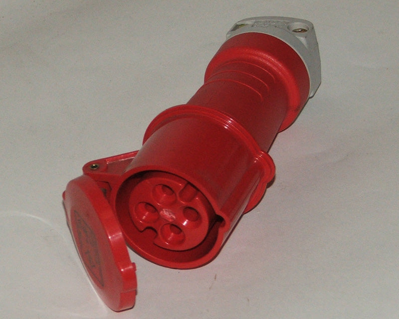 Socket 415V 4 Pin 16A Red Gw415/16/4C