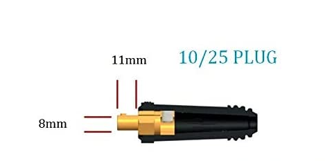 Cable Connector Dinse Type Female Inline Socket 25mm Small