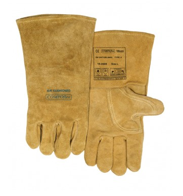 Welders Gauntlet Glove Tan Padded Weldas 10-2000 Size 9 Large High Quality MIG/ARC