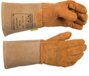 Welders TIG Gauntlet/Glove Pig Skin Soft Tan Weldas 10-1003L Large High Quality [1646]