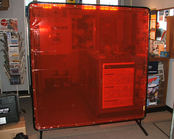Welding Screen WWS 1.8 x 1.8 Mtr Orange Without Frame Eyelets On Two Sides