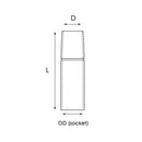 Kemppi 9580101 MIG Gas Nozzle MinarcMIG FE20-FE25 60mm Long x14mm [6833]