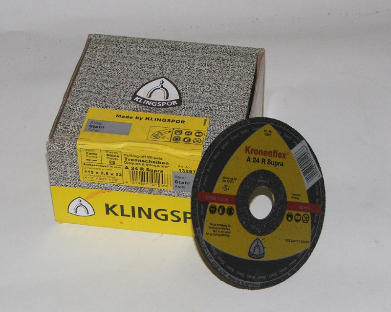 Klingspor Cutting Disc 115 x 2.5 x 22mm Flat A24 Extra 242137