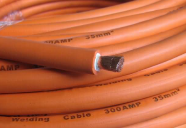 Metre Copper Welding Cable 25mm Sq. Orange Single Insulated (230A)