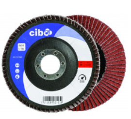 CIBO 125mm Flap Wheel Ceramic P40 Grit Convex FTC/40/125