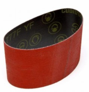 CIBO Linishing Belt 287 x 100mm Wide Grit P40 Red Ceramic (90mm Dia x 100mm)