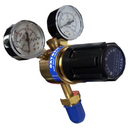 Regulator Single Stage 10 Bar Oxygen Vertical Entry Twin Gauge [4320]