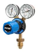 ESAB FS0700017205 S/S Gas Regulator Oxygen 10 Bar Vertical Entry Twin Gauge  [7015]