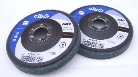 CIBO Finit-Easy Unitised Hard Backed Disc SAG5 115mm Dia. SAG/5/115