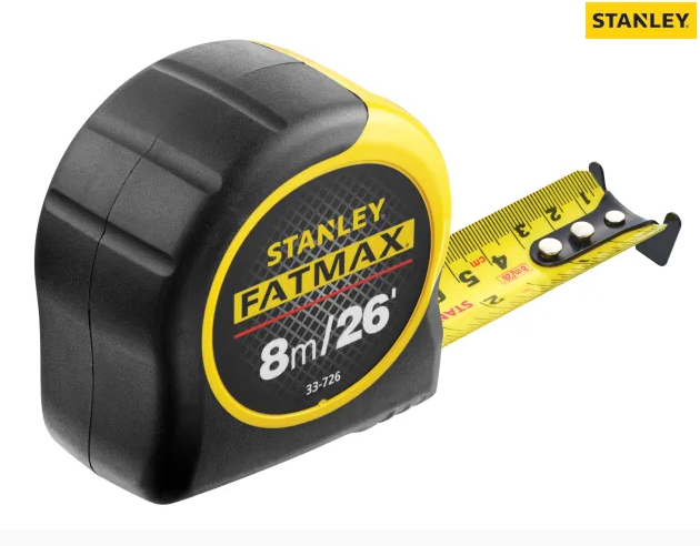 Stanley FatMax BladeArmour STA033728 8m Tape Measure Metric only 32mm Wide