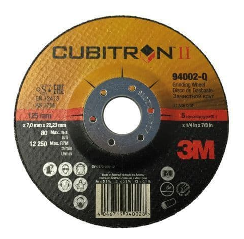 3M Cubitron II Grinding Disc 115mm x 7mm 65510
