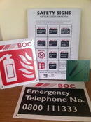 Sign - Safety Sign Pack For Cylinder Storage Area [7609]