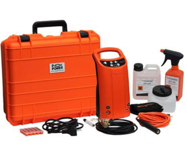 Cougartron Inoxpower Weld Cleaner Starter Kit Supplied In Orange Plastic Storage Case 53-00296