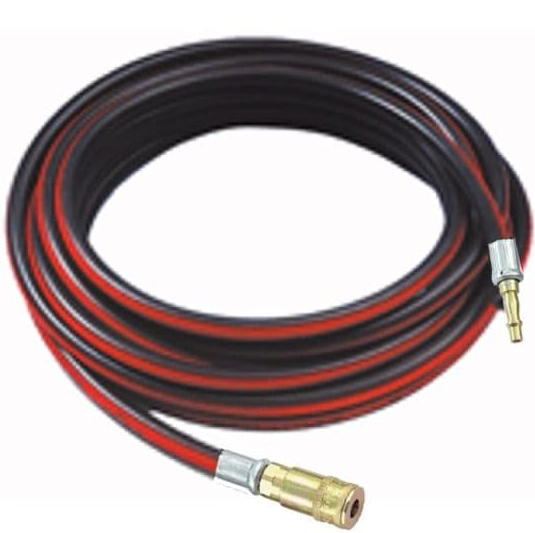 Air Line Extension 10m x 6mm Rubber Hose Fitted PCL19 Male And Female Quick Connectors