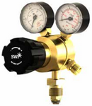 Regulator Single Stage Nitrogen/Oxygen Gas 800 Psi Outlet Twin Gauge Bottom Entry 55 Bar [12501]