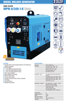 GENSET 8-300 Kubota Powered Diesel Welder Generator CC/CV 110/240/400V (GEN-300IK) [0307]