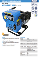 GENSET Weld Baby 180 Petrol Honda Powered Welder Generator Portable (GEN-165PH) [0322]