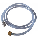 Hose Set Braided 2m x 6.5mm Dia Fitted 10mm Nut & Quick Release Female  [4563]