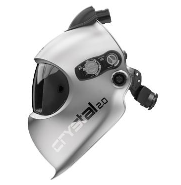 Optrel 4441.900 Crystal 2.0 Silver Welding Helmet Heat Top PAPR Ready With Lens