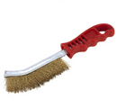 Phoenix Mild Steel Wire Hand Brush Red Plastic Handle [1534]