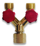 Double Outlet Y Valve Fuel Left Hand [1295]